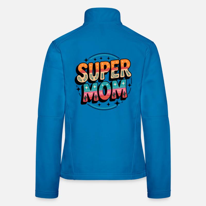 Supermom Super Mama Frauen Softshelljacke