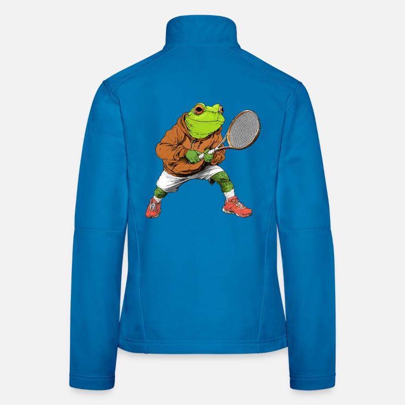 Frösche Tennis - Frauen Softshelljacke - Lichtblau