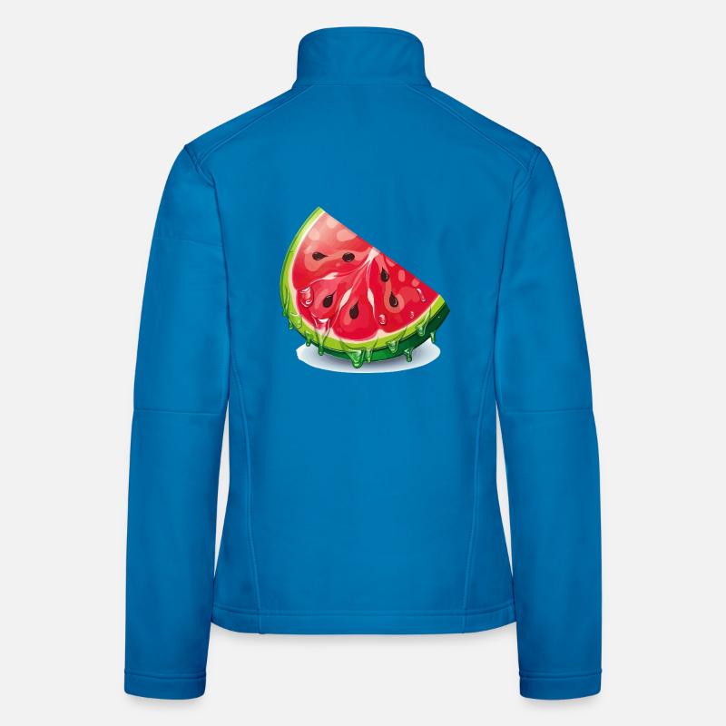 Tranche de pastèque Veste en tissu softshell Femme