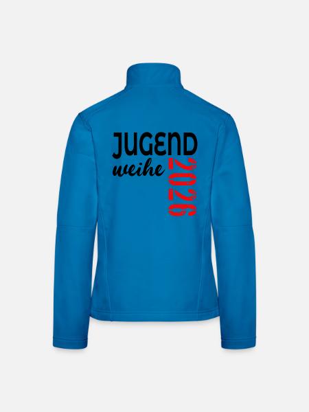 Geschenke zur Jugendweihe 2026 - Frauen Softshelljacke - Lichtblau - Hinten