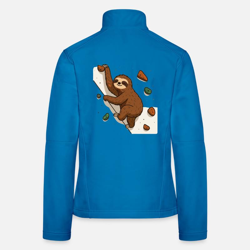 Boulder sloth for climbing fans Women's Softshell Jacket