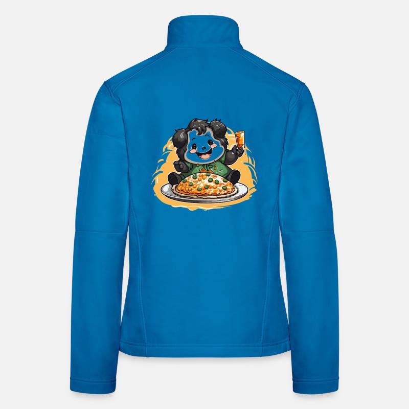 Pizza Panda Feier Frauen Softshelljacke