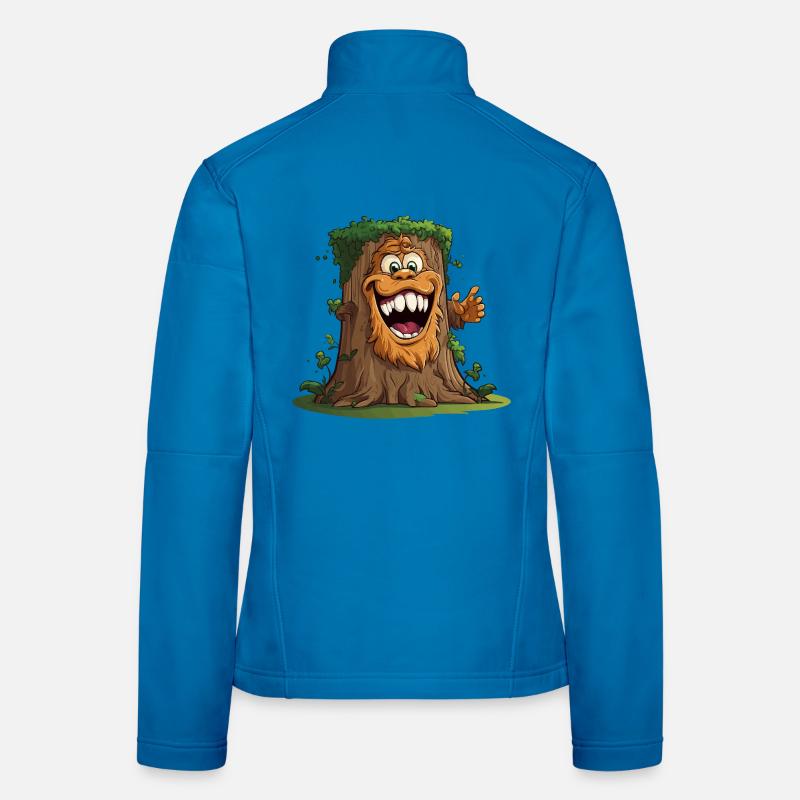Baumriese mit breitem Grinsen Frauen Softshelljacke