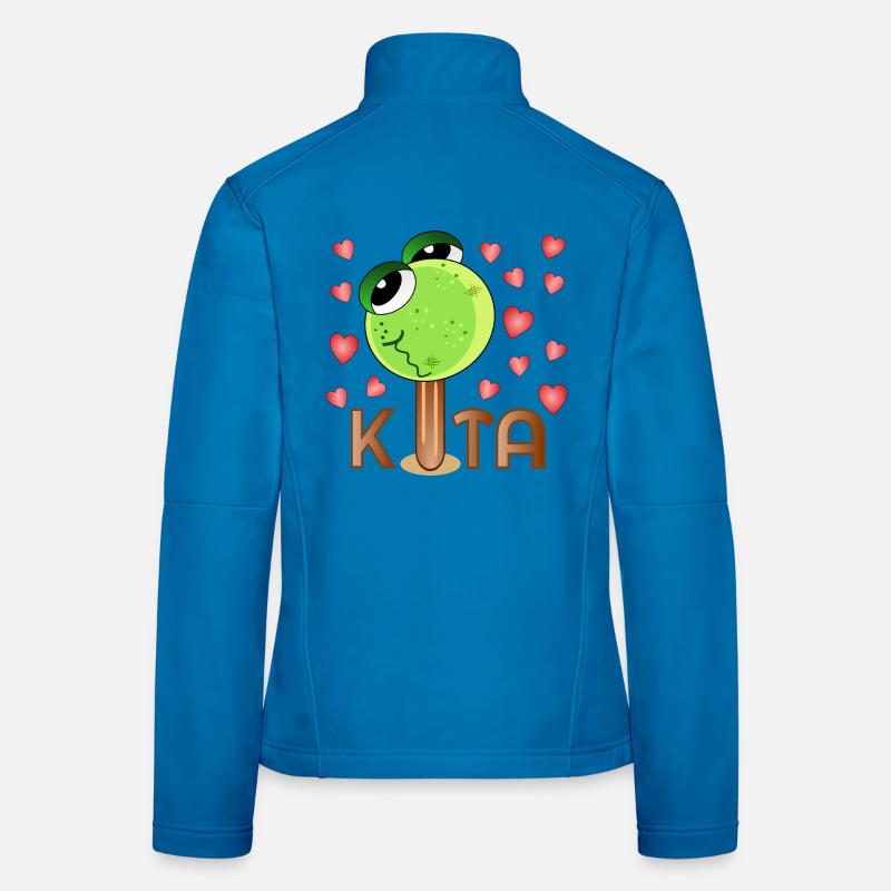 Crèche Grenouille Glacée Veste en tissu softshell Femme