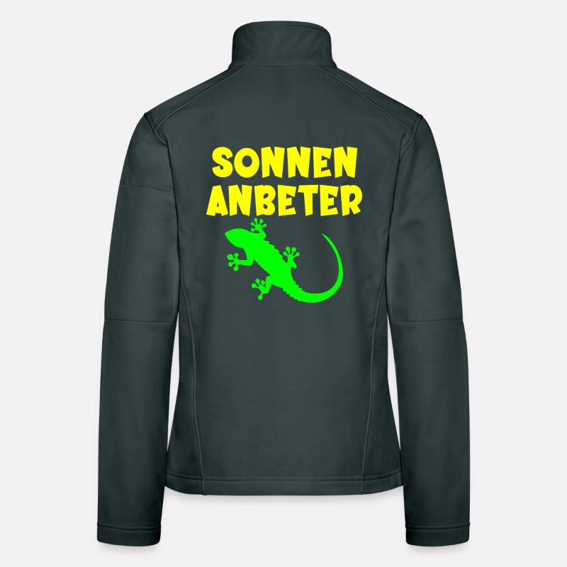 Sonnenanbeter Eidechse - Sommer Sonne Frauen Softshelljacke