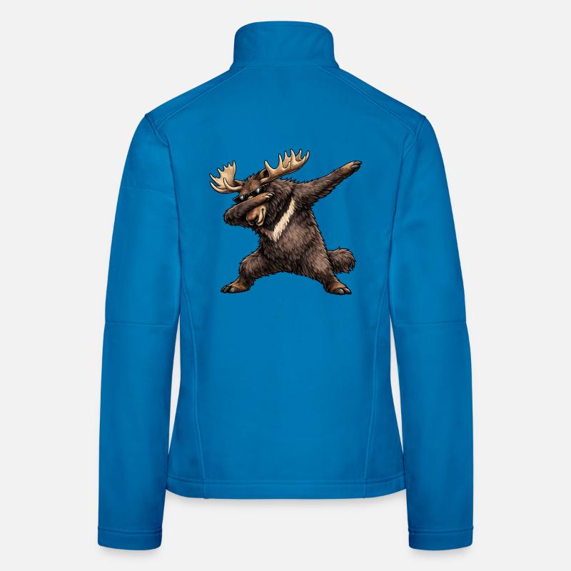 Dabbing Elch Frauen Softshelljacke