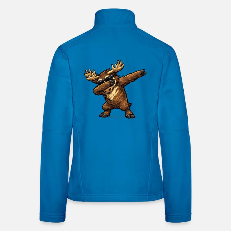 Dabbing Elch Frauen Softshelljacke