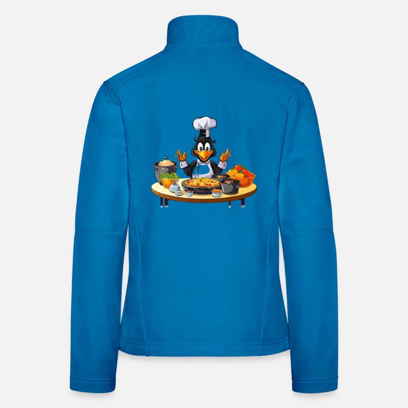 Kitchen Duck Chef Design Veste en tissu softshell Femme