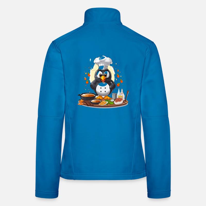 Küchenpinguin Chef Design Frauen Softshelljacke