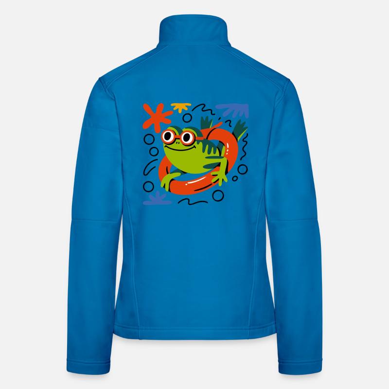 Summer Frog Fun Women's Softshell Jacket