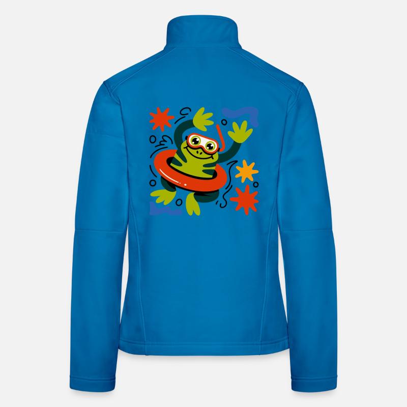 Summer Frog Fun Women's Softshell Jacket