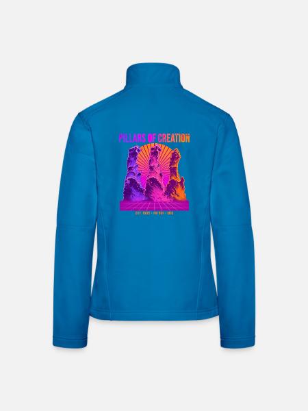 SÄULEN DER SCHÖPFUNG - Space M16 Adlernebel - Frauen Softshelljacke - Lichtblau - Hinten