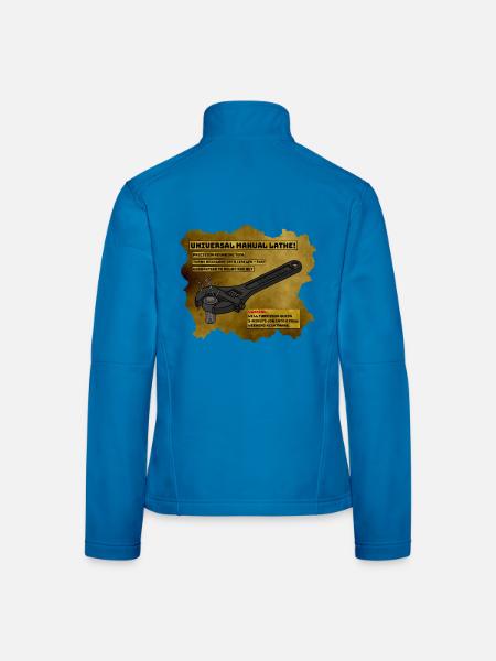 Universelle manuelle Drehmaschine - Frauen Softshelljacke - Lichtblau