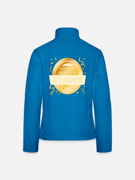 50 Jahre, Goldene Hochzeit - Frauen Softshelljacke - Lichtblau