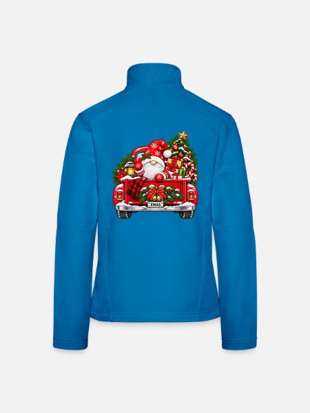 Zwerg im Pickup - Frauen Softshelljacke - Lichtblau - Hinten
