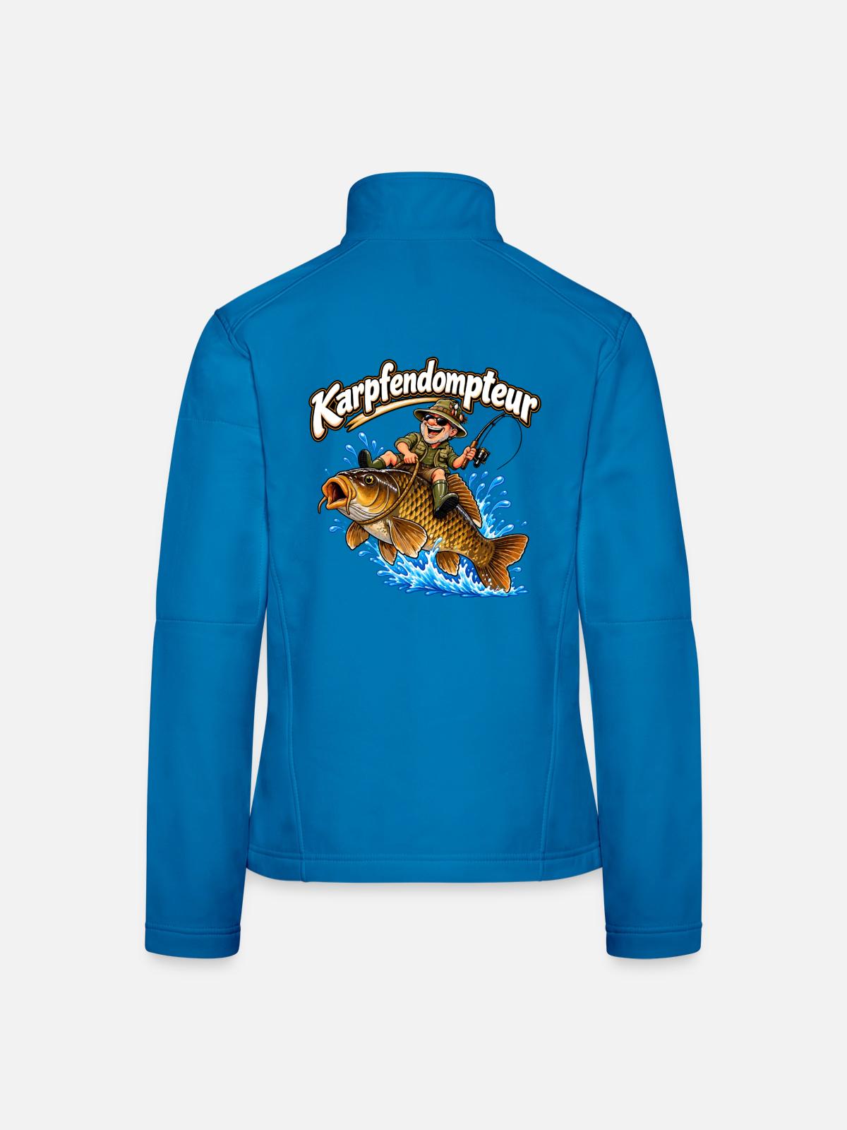 Karpfen Angeln - Frauen Softshelljacke - Lichtblau - Hinten