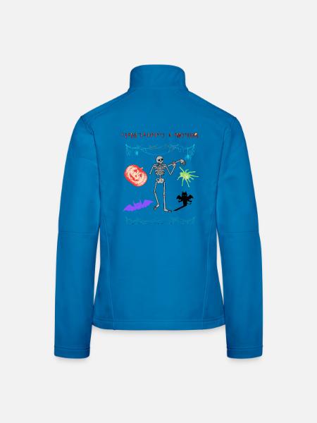 Halloween für die ganze Familie, passender Look - Frauen Softshelljacke - Lichtblau