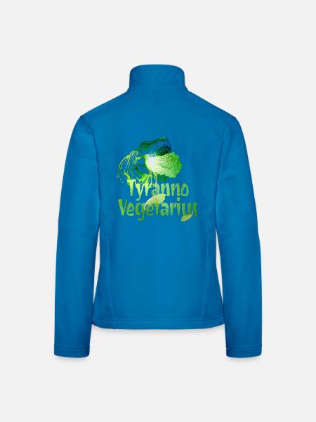 Tyranno Vegetarius Grün-T-Rex - Frauen Softshelljacke - Lichtblau