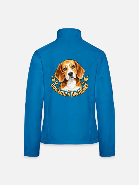 Beagle voller Liebe - Frauen Softshelljacke - Lichtblau