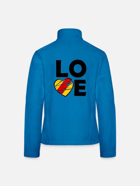 Mein liebes Badnerland - Frauen Softshelljacke - Lichtblau - Hinten