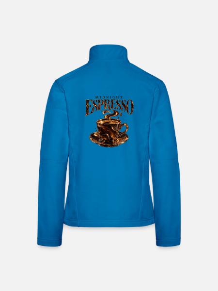 Midnight Espresso Club - Frauen Softshelljacke - Lichtblau - Hinten