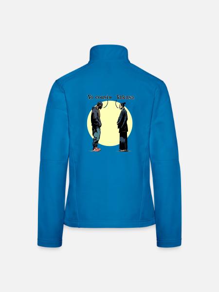 YO COUSIN, YAKUSA! - Vororte gegen Japan - Frauen Softshelljacke - Lichtblau - Hinten