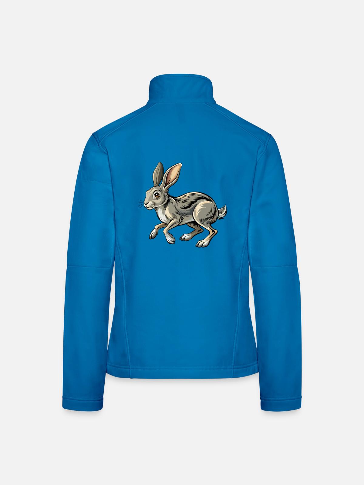 Running Rabbit - Frauen Softshelljacke - Lichtblau - Hinten