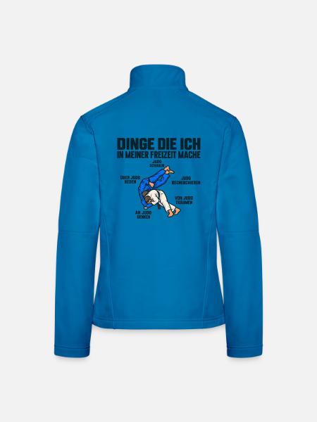  JUDO - Frauen Softshelljacke - Lichtblau - Hinten
