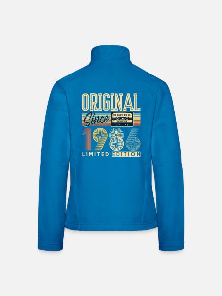 40. Geburtstag, 40 Jahre - Frauen Softshelljacke - Lichtblau - Hinten