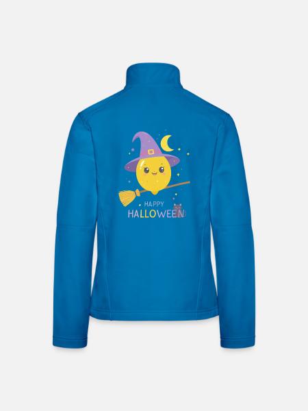 Zitronenhexe Happy Halloween - Frauen Softshelljacke - Lichtblau - Hinten