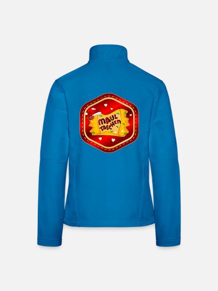 Weihnachten Schwäbische Maultaschen - Frauen Softshelljacke - Lichtblau - Hinten