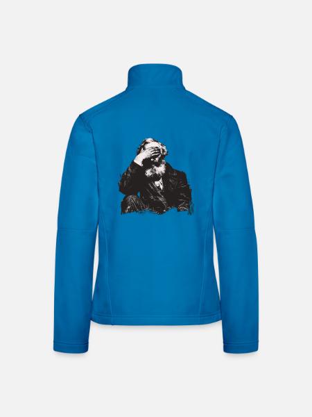 Marx Shocked - Frauen Softshelljacke - Lichtblau