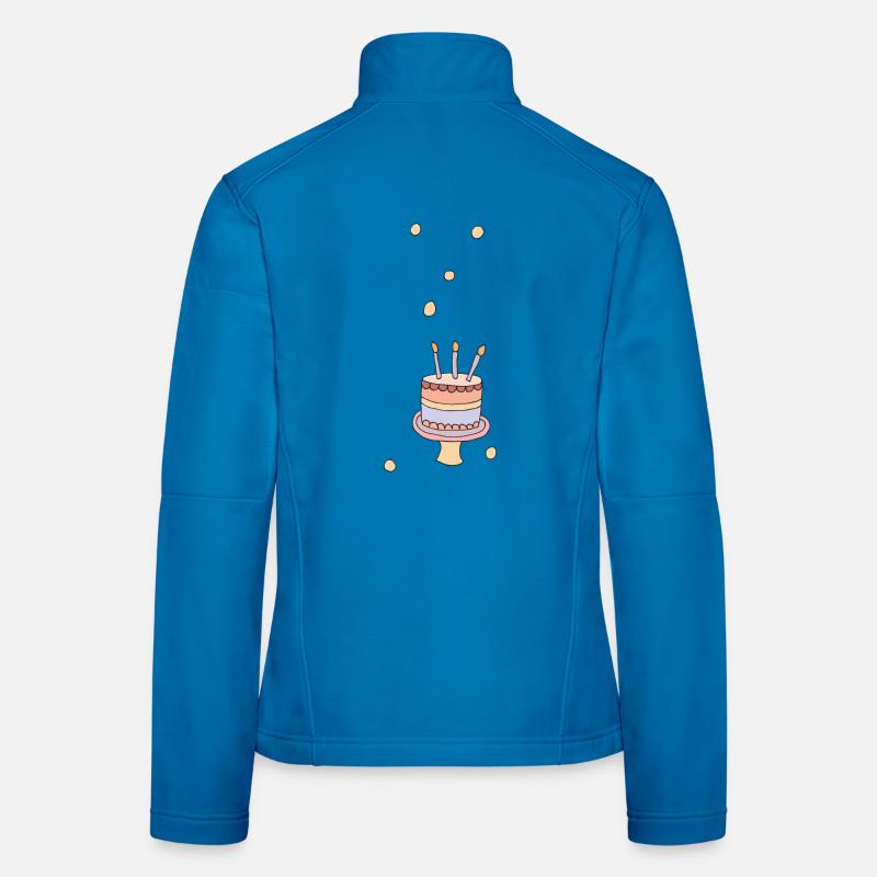 geburtstagstorte - Frauen Softshelljacke - Lichtblau