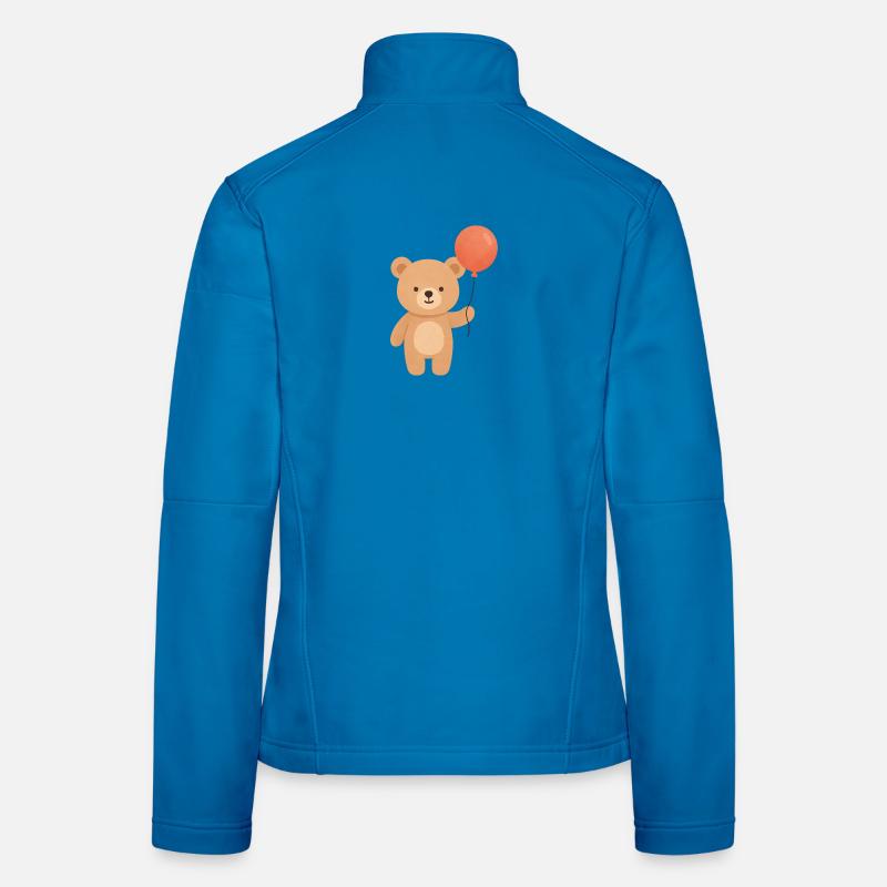 Fantaisie d’ours ballons Veste en tissu softshell Femme