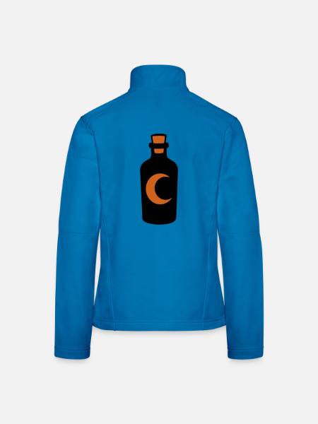 Halbmond Zaubertrank Flasche - Frauen Softshelljacke - Lichtblau - Hinten