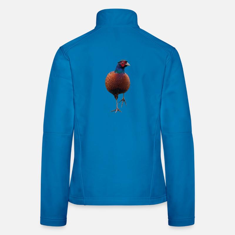 Pheasant with raised leg - Women's Softshell Jacket - light blue
