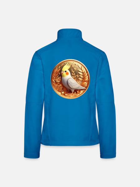Medaille (01) - Frauen Softshelljacke - Lichtblau - Hinten