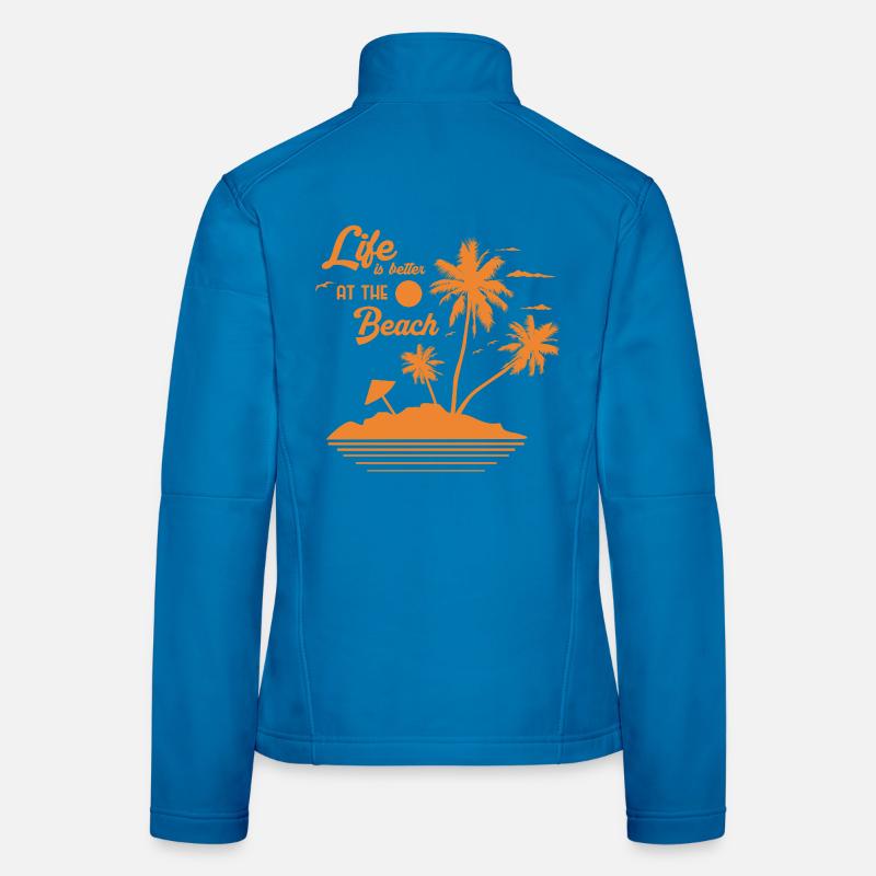 Coucher de soleil sur Palm Beach Veste en tissu softshell Femme