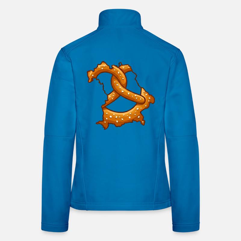 Bretzels de Bavière | Bavière robuste Veste en tissu softshell Femme