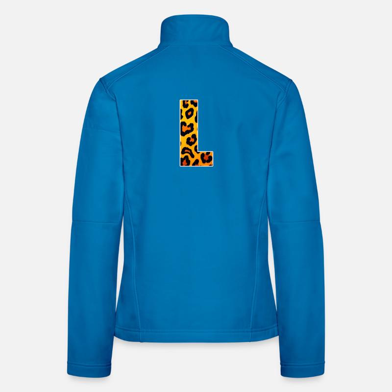 Leopard Print Eckdesign Frauen Softshelljacke