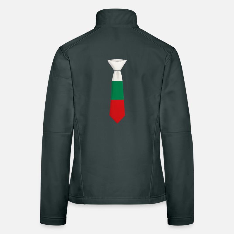 Cravate Bulgarie – Conception du drapeau Veste en tissu softshell Femme
