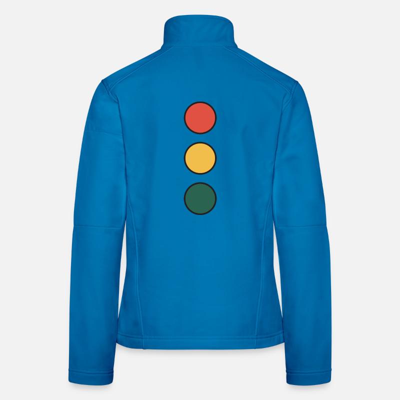 Color Wheel Stack: Red Yellow Green - Women's Softshell Jacket - light blue