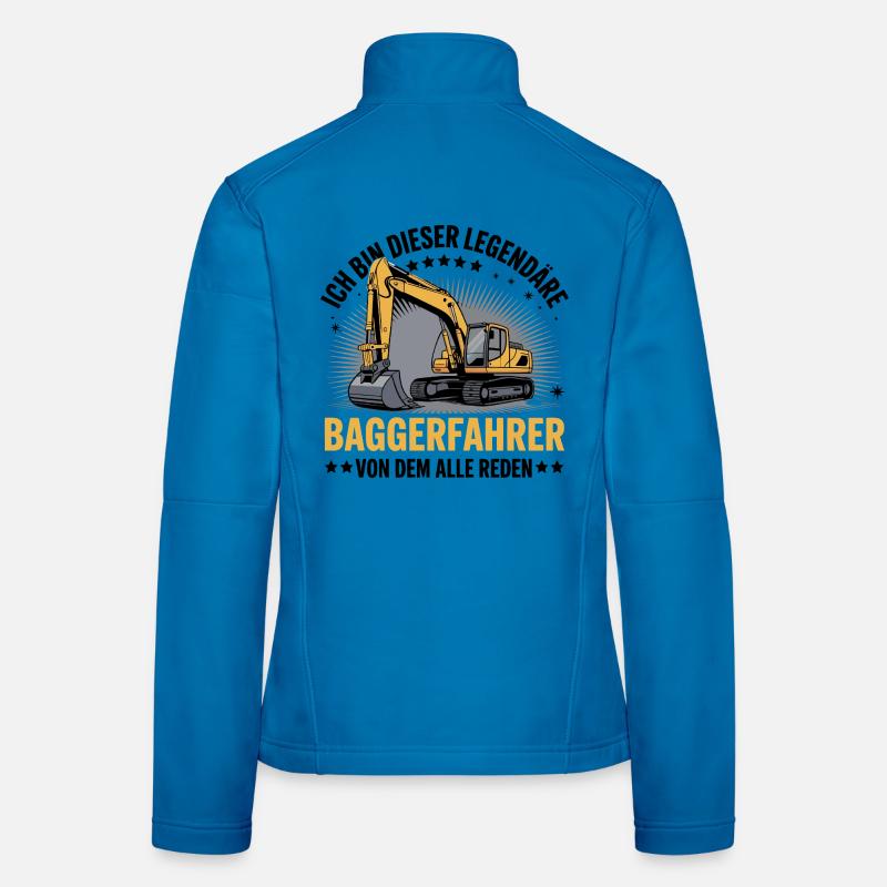 Baggerfahrer Bagger Frauen Softshelljacke