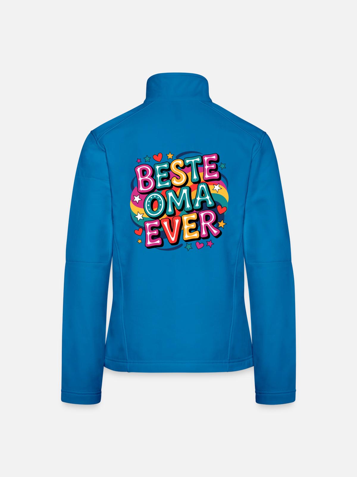 Beste Oma Ever - Frauen Softshelljacke - Lichtblau - Hinten