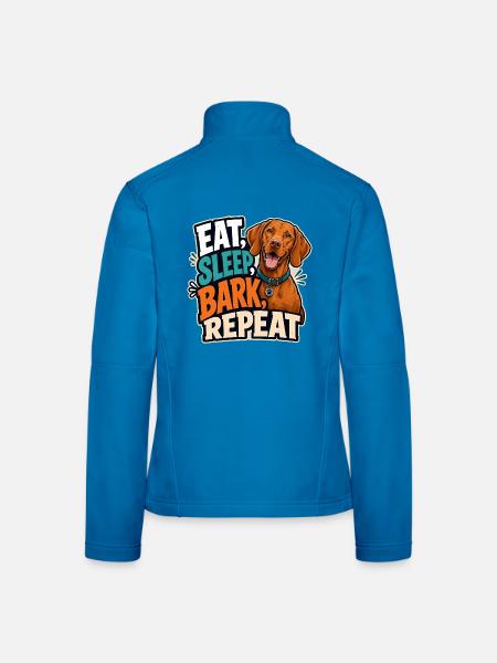 Ungarischer Pointer - Frauen Softshelljacke - Lichtblau - Hinten