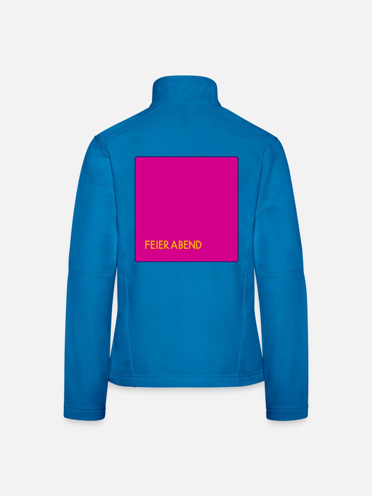 Feierabend - Frauen Softshelljacke - Lichtblau - Hinten