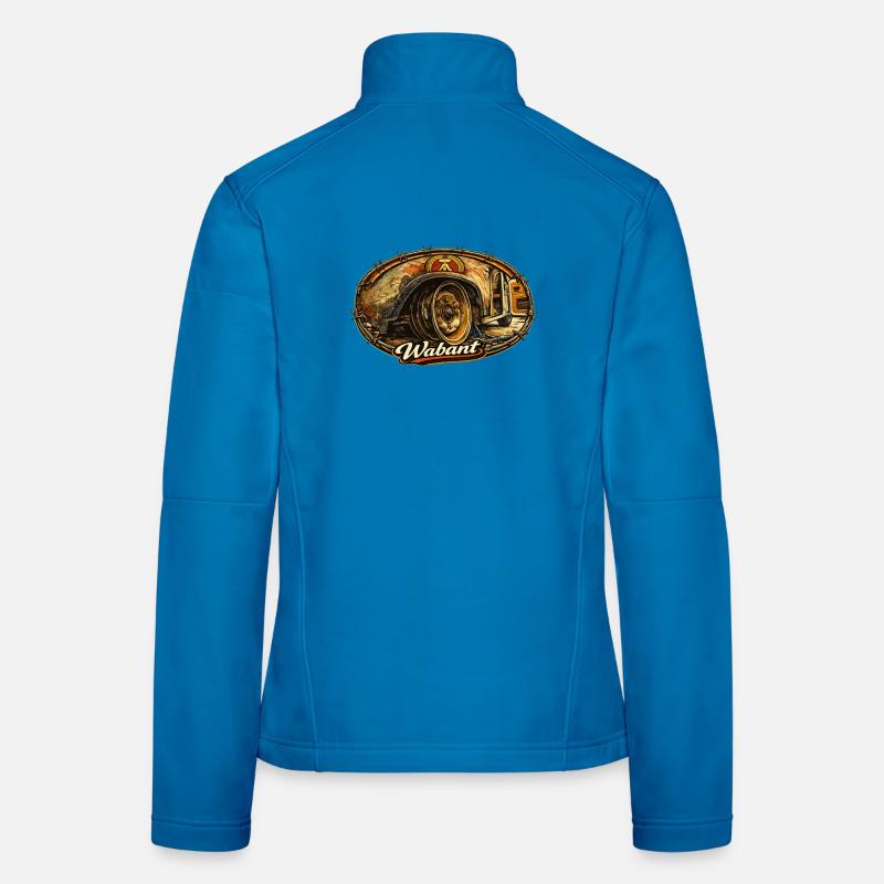 Chariot vintage à roues Wabant Rusty Veste en tissu softshell Femme