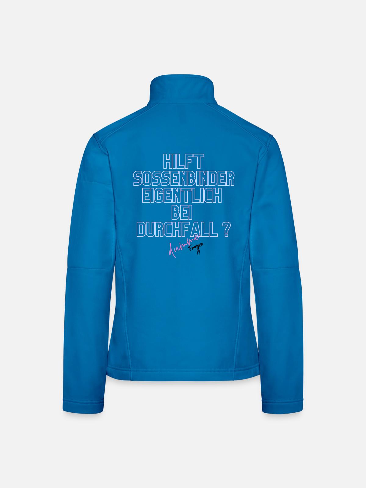 Durchfall Humor Neontext - Frauen Softshelljacke - Lichtblau - Hinten