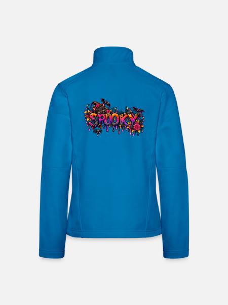 Spooky Katzen Neon-Drip - Frauen Softshelljacke - Lichtblau