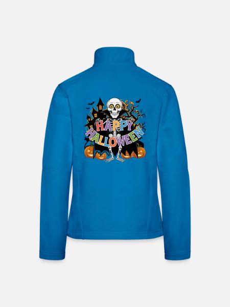 Happy Halloween  - Frauen Softshelljacke - Lichtblau - Hinten